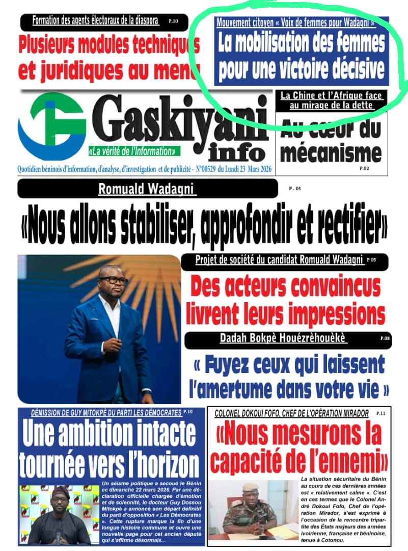 Movement citoyen "Voix de femmes pour Wadagni" la mobilisation des femmes pour une victoire décisive